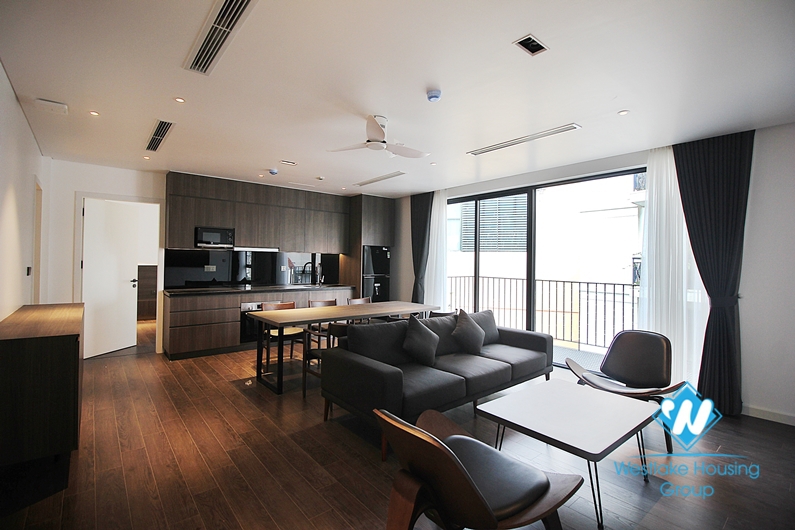 Morden and bright 02 bedroom apartment for rent in Truc Bach area, Ba Dinh, Hanoi